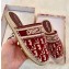 Dior Granville Oblique Embroidered Cotton Espadrilles Mules Burgundy 2020