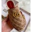 Gucci GG Matelassé Canvas Espadrilles Slippers Beige/Burgundy 2020