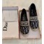 Dior Granville Oblique Embroidered Cotton Espadrilles Dark Blue 2020
