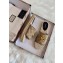 Gucci GG Matelassé Canvas Espadrilles Slides Sandals Beige/Black 2020