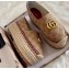 Gucci GG Matelassé Canvas Platform Espadrilles Beige/Burgundy 2020
