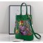 Gucci Ophidia GG Small Bucket Top Handle Bag 550621 Flora Print Green