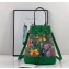Gucci Ophidia GG Small Bucket Top Handle Bag 550621 Flora Print Green