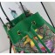 Gucci Ophidia GG Small Bucket Top Handle Bag 550621 Flora Print Green