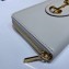 Gucci 1955 Horsebit Zip Around Wallet 621889 Leather White 2020