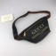 Gucci Vintage Logo Print Small Belt Bag 527792 Black