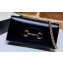 Gucci 1955 Horsebit Wallet with Chain Bag 621892 Leather Black 2020