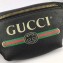 Gucci Vintage Logo Print Small Belt Bag 527792 Black