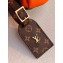 Louis Vuitton Boursicot EW Pouch Bag M45229 Leather Orange/Green 2020