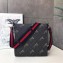 Gucci GG Black Messenger Bag 474137 Tiger Print