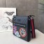 Gucci GG Black Messenger Bag 474137 Print