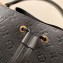 Louis Vuitton Monogram Empreinte NéoNoé MM Bucket Bag M45256 Black 2020