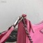 Prada Re-Edition 2005 Nylon Shoulder Hobo Bag 1BH204 Pink 2020