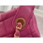 Chanel Quilted Large Hobo Clutch Bag AS1747 Dark Pink 2020