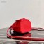 Prada Duet Fabric Shoulder Bucket Bag 1BH038 Red