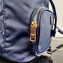 Prada Duet Fabric Shoulder Bucket Bag 1BH038 Navy Blue