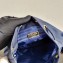 Prada Duet Fabric Shoulder Bucket Bag 1BH038 Navy Blue