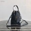Prada Duet Fabric Shoulder Bucket Bag 1BH038 Black