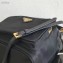 Prada Duet Fabric Shoulder Bucket Bag 1BH038 Black