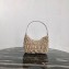Prada Nylon and Saffiano Leather Mini Bag 1NE204 Beige 2020