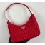 Prada Nylon and Saffiano Leather Mini Bag 1NE204 Red 2020