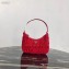 Prada Nylon and Saffiano Leather Mini Bag 1NE204 Red 2020