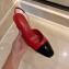 Chanel Heel 6.5cm Slingbacks G31318 Red/Patent Black 2020