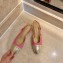 Chanel Heel 6.5cm Slingbacks G31318 Dark Pink/Gold 2020