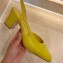 Chanel Heel 6.5cm Slingbacks G31318 Yellow 2020