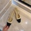Chanel Heel 6.5cm Slingbacks G31318 Beige/Grosgrain 2020