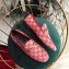 Gucci Women's Horsebit Loafer GG Canvas Pink