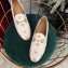 Gucci Women's Horsebit Loafer Embroidered Bees and Stars White