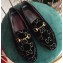 Gucci Women's Horsebit Loafer GG Velvet Black