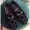 Gucci Women's Horsebit Loafer GG Velvet Blue
