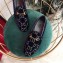 Gucci Women's Horsebit Loafer GG Velvet Blue