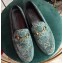 Gucci Women's Horsebit Loafer GG Velvet Green