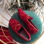 Gucci Women's Horsebit Loafer GG Velvet Red