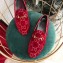 Gucci Women's Horsebit Loafer GG Velvet Red