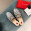 Gucci Women's Princetown Horsebit Slipper Glitter Silver