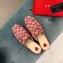 Gucci Women's Princetown Horsebit Slipper GG Canvas Pink