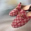 Gucci Women's Princetown Horsebit Slipper GG Canvas Pink