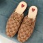 Gucci Women's Princetown Horsebit Slipper GG Canvas Beige