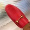 Gucci Women's Princetown Horsebit Slipper Leather Red