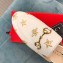 Gucci Women's Princetown Horsebit Slipper Embroidered Bees and Stars White