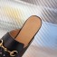Gucci Women's Princetown Horsebit Slipper Embroidered Bees Black