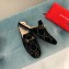 Gucci Women's Princetown Horsebit Slipper GG Velvet Black