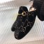 Gucci Women's Princetown Horsebit Slipper GG Velvet Black