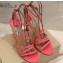 Jimmy Choo Heel 10cm TESCA Sandals Patent Pink 2020