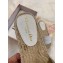 Dior Granville Oblique Embroidered Cotton Espadrilles Slipper Sandals White 2020