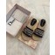 Dior Granville Oblique Embroidered Cotton Espadrilles Slipper Sandals Black 2020